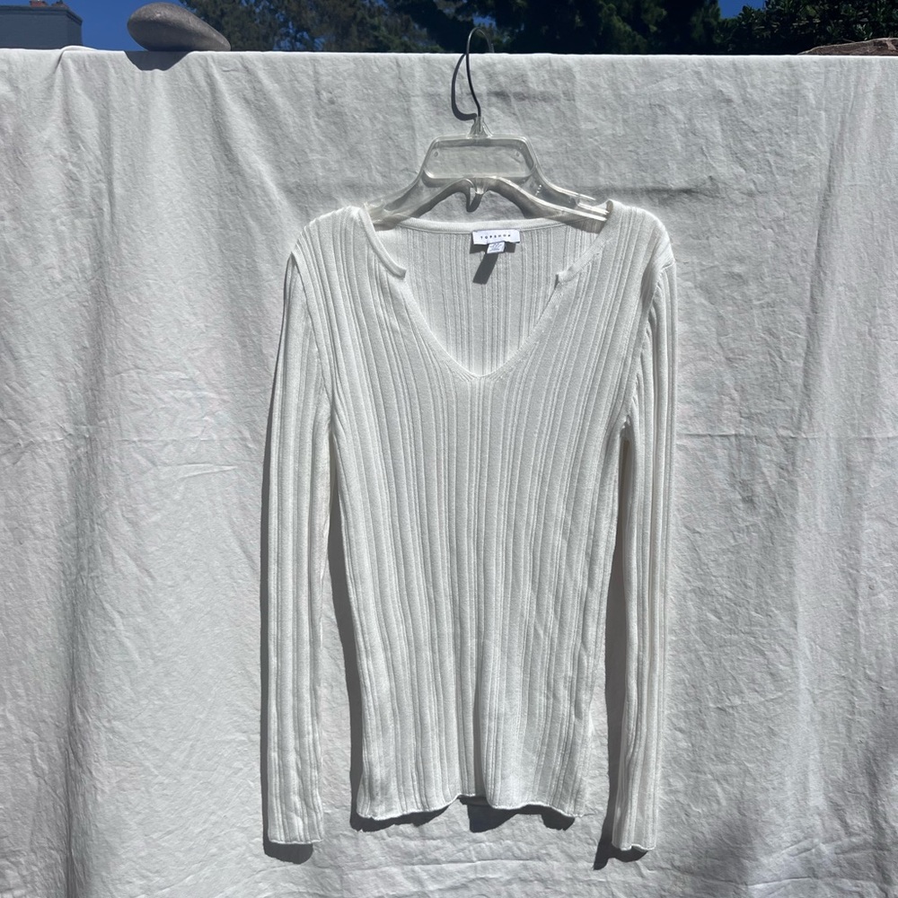 Top Shop White long Sleeve
